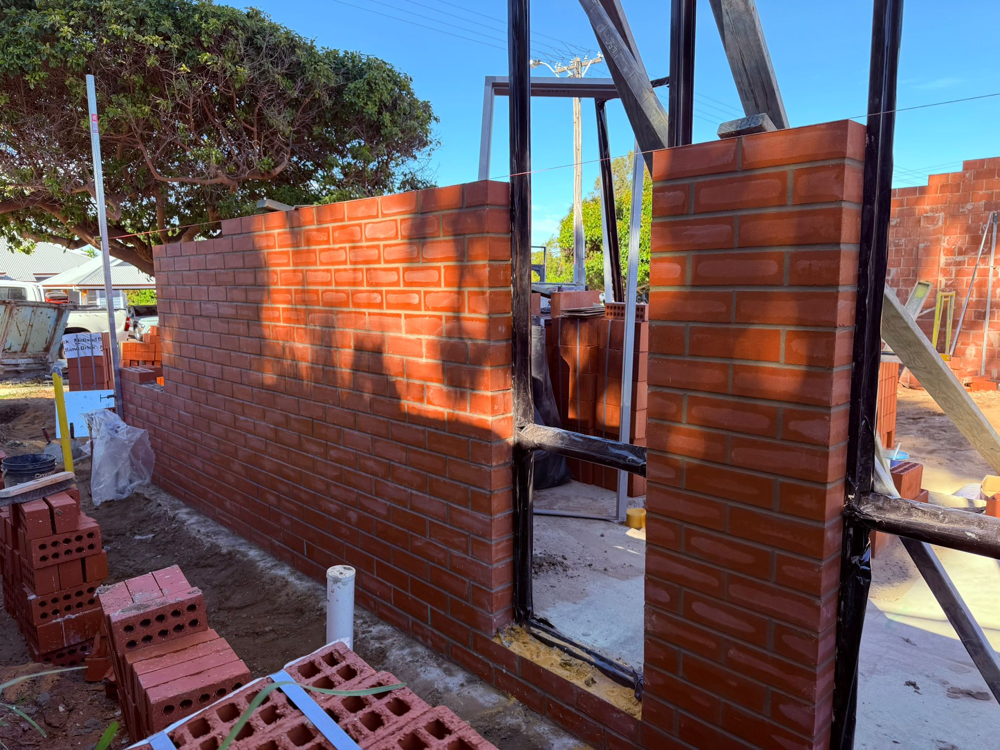 Alice St Doubleview residential brickwork progress photo 2